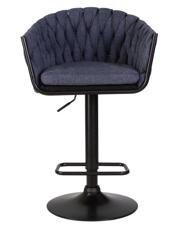 Стул барный LEON синяя ткань LAR-275-29