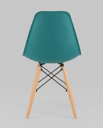 Стул Eames Style DSW темно-бирюзовый x4 (разборный каркас)