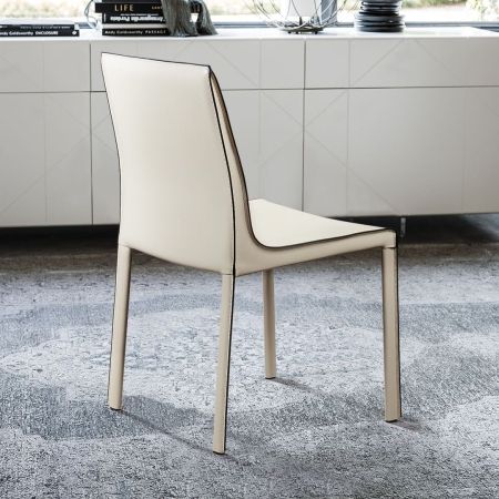 Стул Barrie кожа бежевый