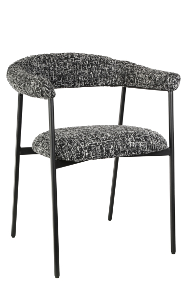 Стул обеденный Toko черно-белый