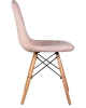 Стул обеденный BENNET ножки светлый бук, пудрово-розовый велюр HLR-39
