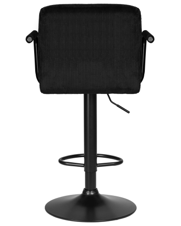 Набор 2 шт Стул барный KRUGER ARM BLACK, черный вельвет (LAR-E2041-52)