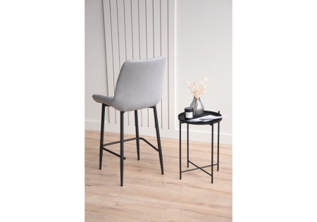 Барный стул Седа светло-серый (zd 960), черный