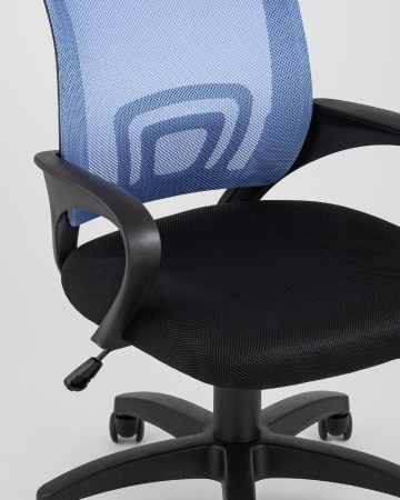 Кресло офисное Simple TopChairs голубое