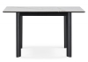 Керамический стол Кина 90(130)х65х76 белый, черный
