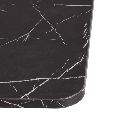 Стол обеденный FOX раздвижной, дерево, черный, белый