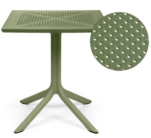 Стол пластиковый обеденный Clip 70 агава Стол пластиковый обеденный Clip 70 агава