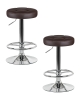 Набор 2 шт Табурет барный BRUNO, коричневый