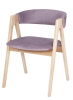 Стул "Честер 1" бук, ткань Айсберг розовый