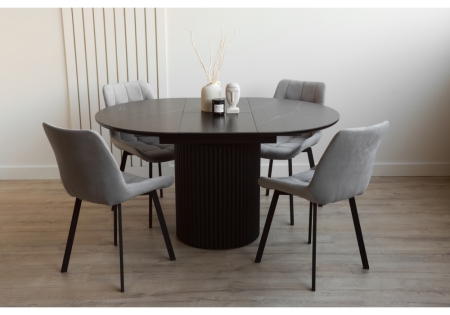 Керамический стол Стивен 100(140) shakespeare black, черный