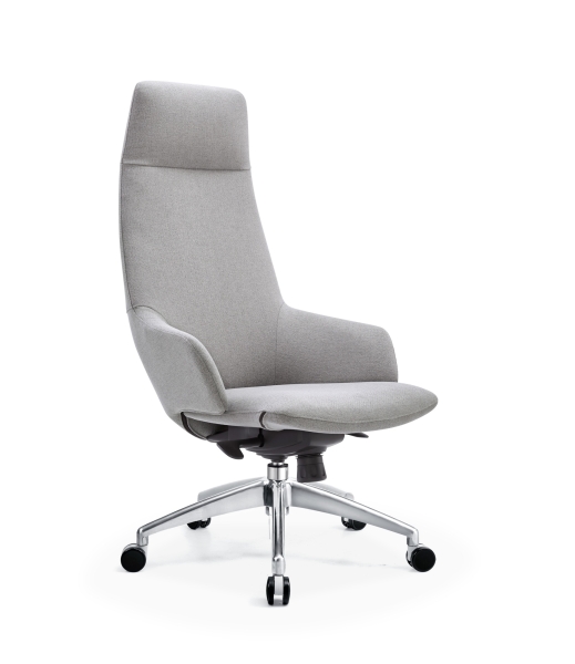 Кресло руководителя TopChairs Bow в ткани серый