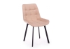 Стул на металлокаркасе Челси 360 П бежевый (zd 210), черный np