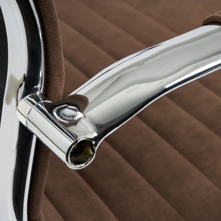 Кресло URBAN-LOW флок, коричневый