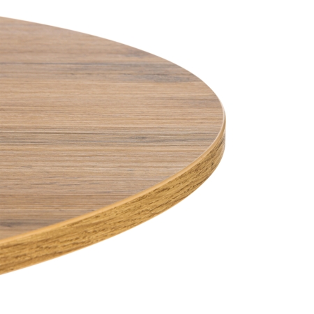 Стол URANUS ЛДСП, металл 90x90x77 см дуб вотан, черный