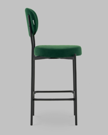 Стул полубарный Бриф DD велюр зеленый