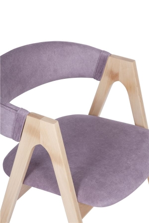 Стул "Честер 1" бук, ткань Айсберг розовый