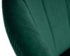 Кресло дизайнерское EDISON черный и зеленый, велюр