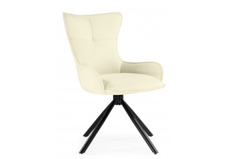 Стул на металлокаркасе Chicago кремовый, черный