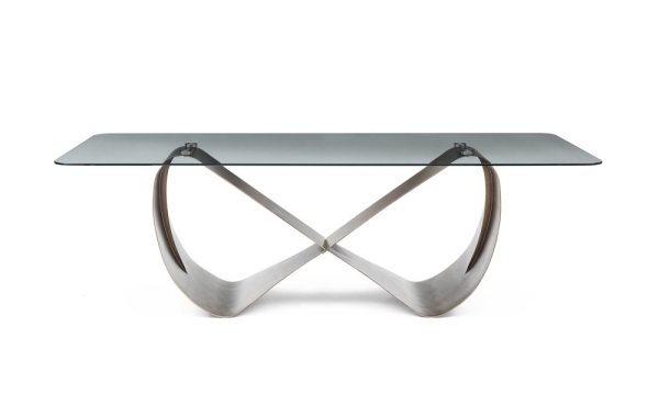 Стол DT9305FGI (240) прозрачный, бронзовый