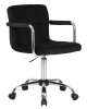 Офисное кресло для персонала TERRY черный велюр MJ9-101 Офисное кресло для персонала TERRY черный велюр MJ9-101
