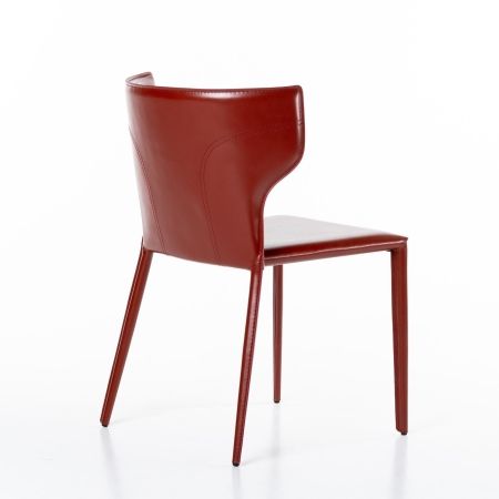 Стул Austin кожа ретро красный