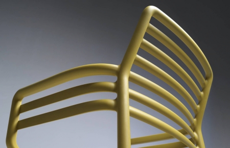 Кресло пластиковое Doga пластик желтый