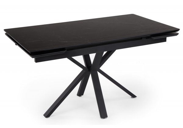 Керамический стол Старлайт 120 (180) х 80 shakespeare black, черный
