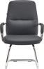 Кресло для посетителей Vesta CF экокожа черный