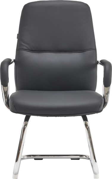 Кресло для посетителей Vesta CF экокожа черный
