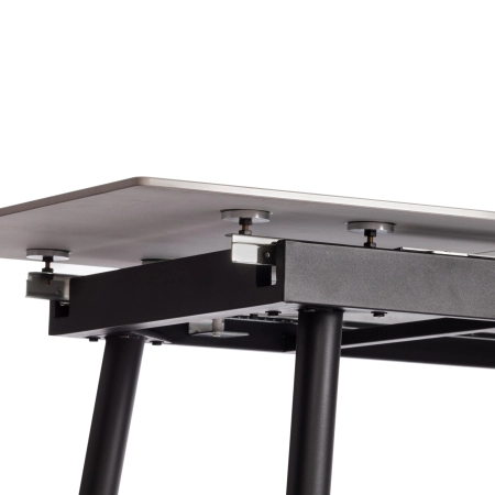 Стол обеденный Balmoral/Балморал светло-серый и черный