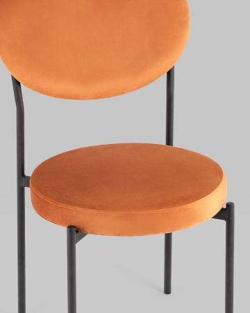 Стул Барбара велюр терракотовый