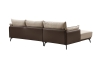 Диван ELEGANTE NAPPA SF015 бежевый/коричневый, угол левый Диван ELEGANTE NAPPA SF015 бежевый/коричневый, угол левый
