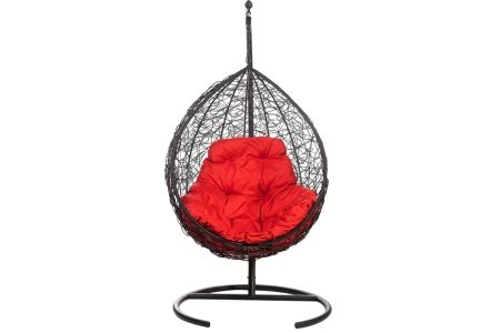 Кресло подвесное Tropica Black R красная подушка Кресло подвесное Tropica Black R красная подушка