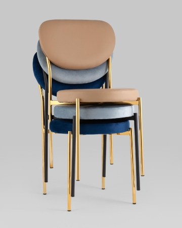 Стул Барбара велюр пыльно-розовый