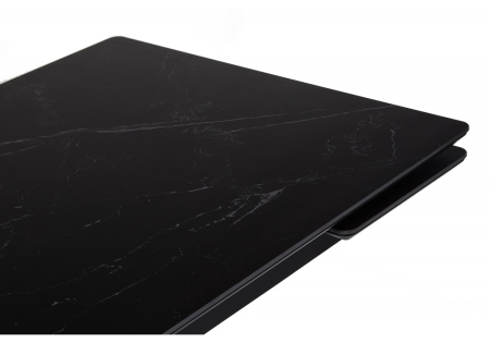 Керамический стол Старлайт 120 (180) х 80 shakespeare black, черный