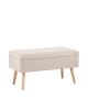 Банкетка Сторми с ящиком бежевый