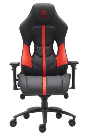 Стул для геймера Jaguar экокожа красный