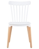 Набор 4 шт Стул обеденный THEO, ножки светлый бук белый (W-02)