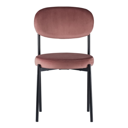 Стул Maso велюр пыльно-розовый