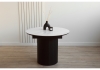 Керамический стол Лорен 100(140) snow white, черный