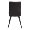 Стул обеденный Monte Carlo черный, экокожа и металл, мягкое сиденье, без подлокотников