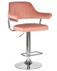 Стул барный CHARLY пудрово-розовый велюр MJ9-32