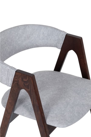 Стул "Честер 1" бук, ткань Айсберг сильвер