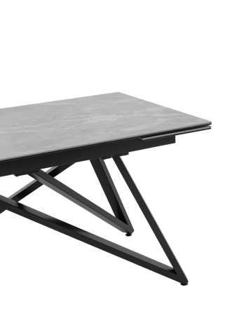 Стол обеденный Канкун раскладной 140-180*90 керамика серый