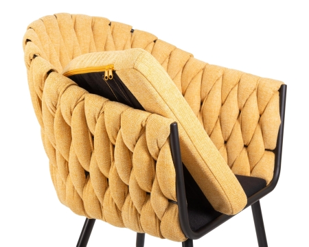 Набор 2 шт Стул обеденный MATILDA, желтая ткань (LAR 275-8)