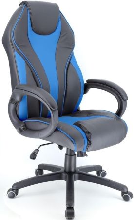 Игровое компьютерное кресло Wing экокожа синий