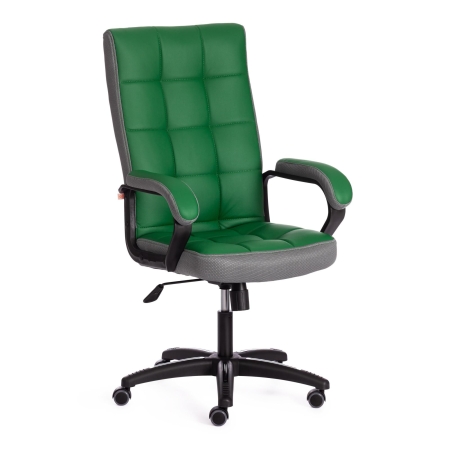 Кресло TRENDY экокожа/ткань, зеленый/серый
