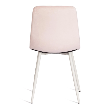 Стул CHILLY (mod. 7094-1) ткань и металл, розовый и белый
