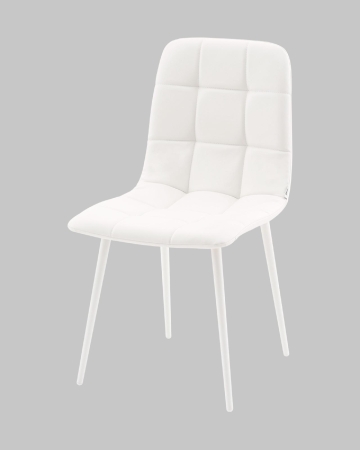 Стул Одди NEW экокожа белый белые ножки