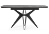 Керамический стол Риполь 160(205)х89 larka grey, черный